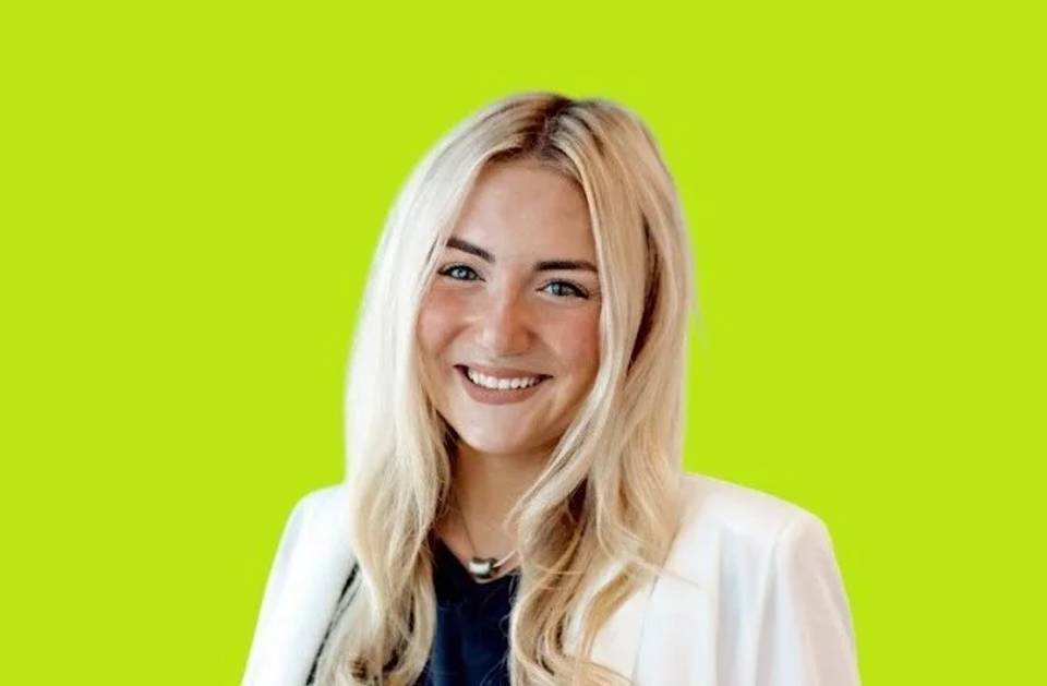 Portrait of Claudia Bauman featured in a team spotlight for Scaler content marketing