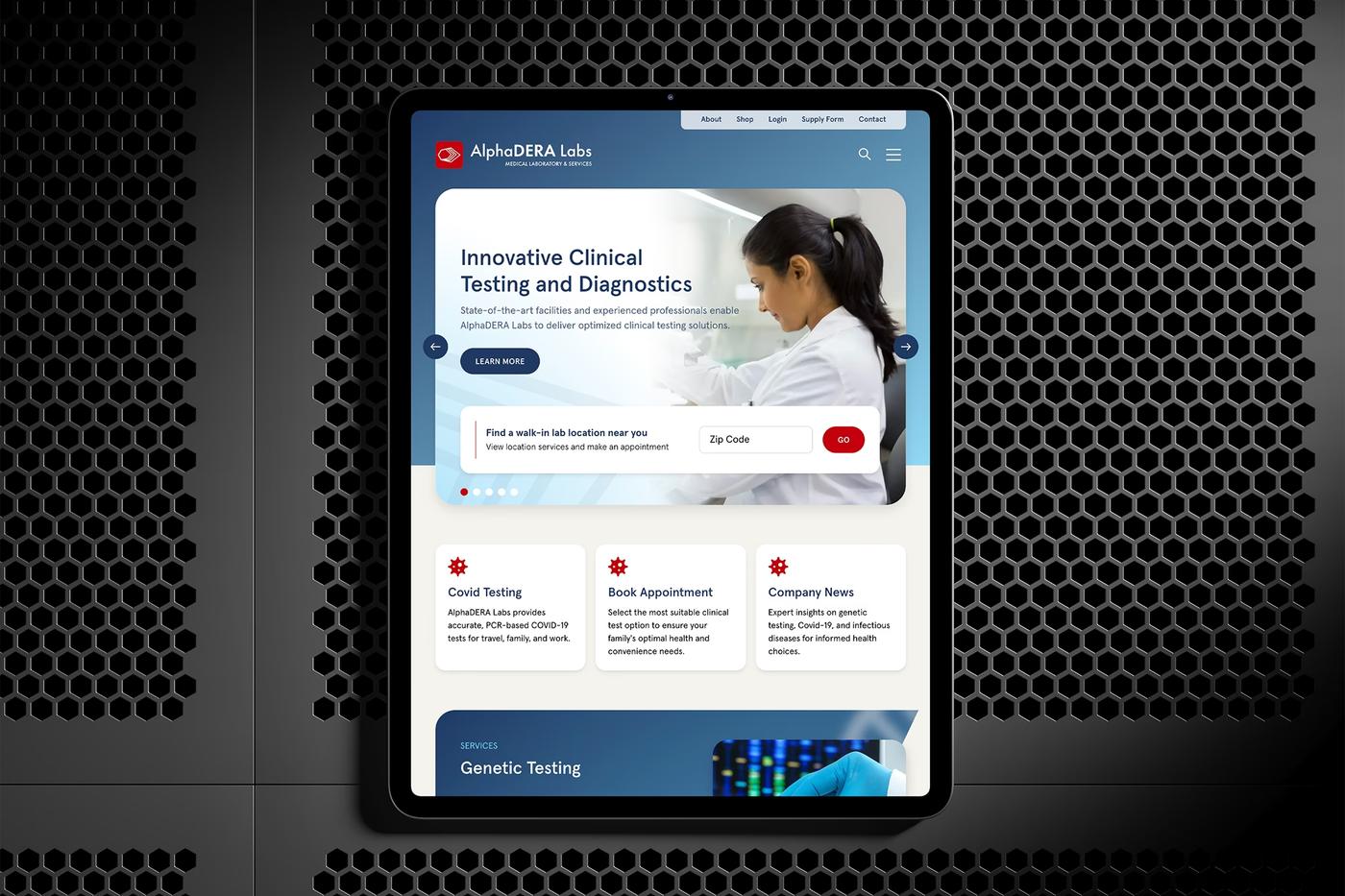 Alphadera Labs design