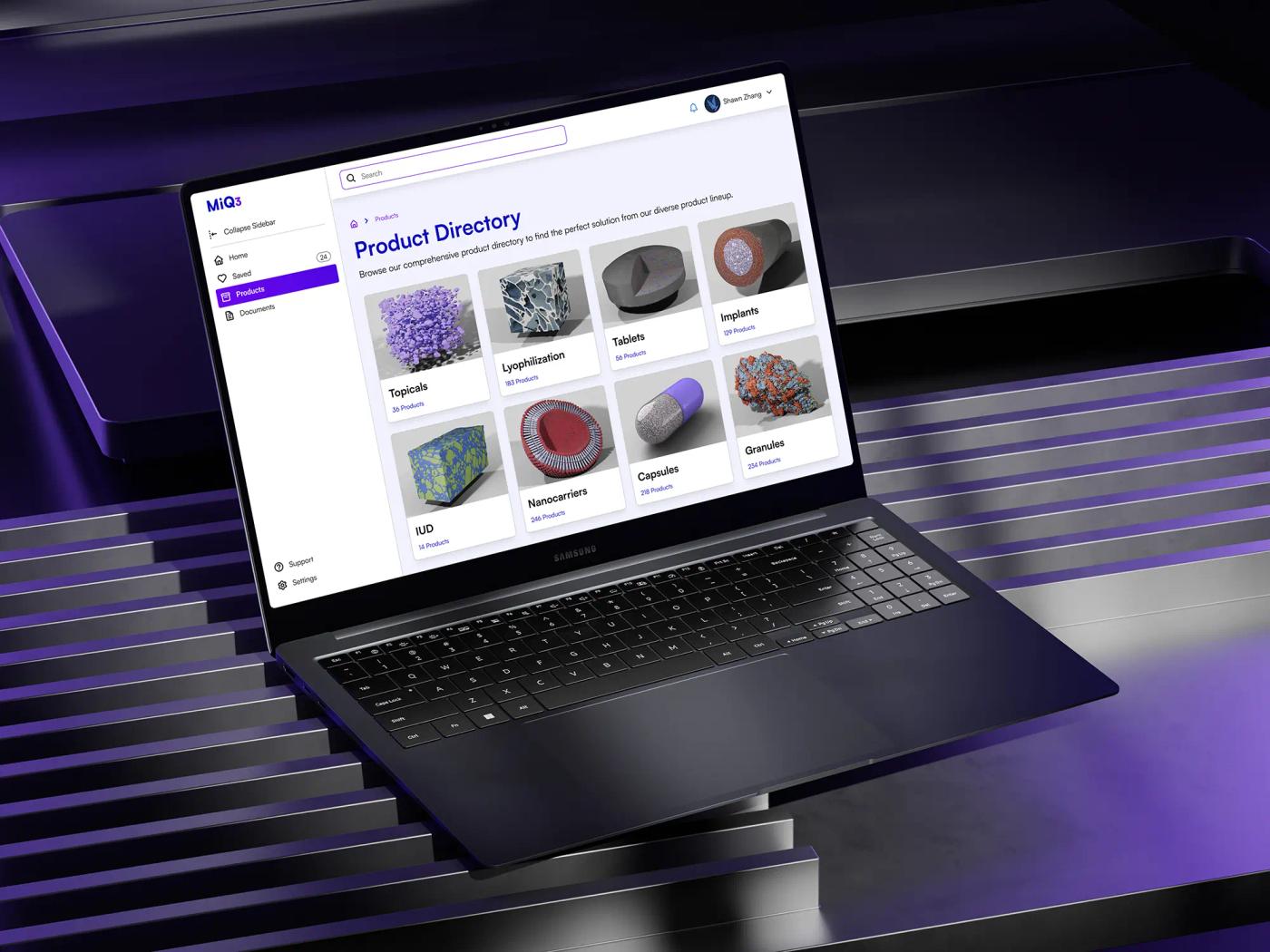 MiQ3 Dashboard design detail
