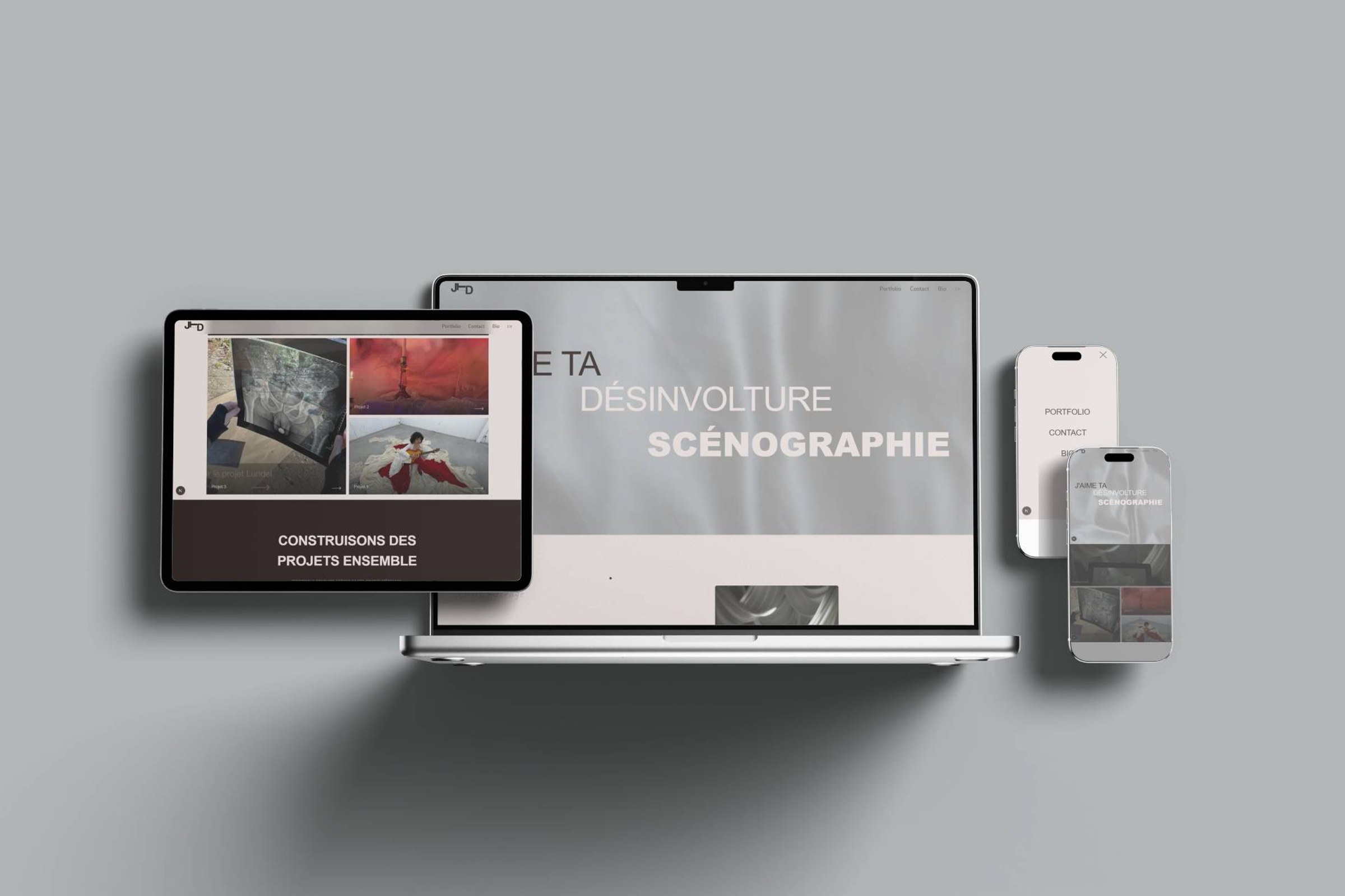 Portfolio d'artiste — Site vitrine réalisé par Guillaume Lebegue