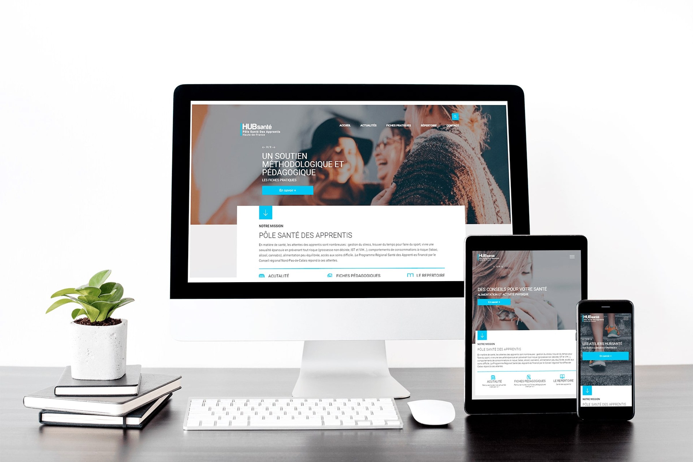 Site institutionnel autour de la santé — Site institutionnel réalisé par Guillaume Lebegue