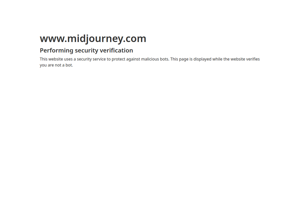 Screenshot of Midjourney