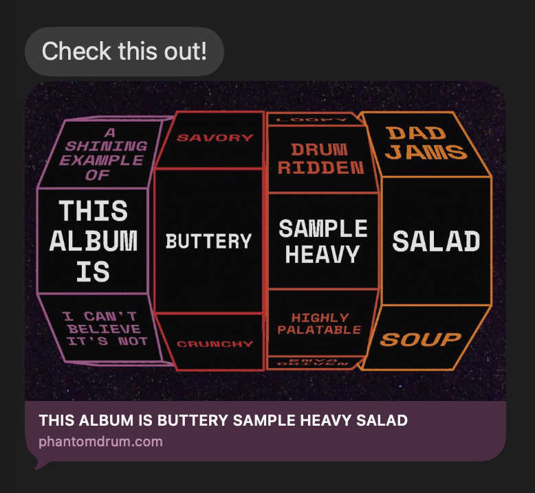 meta image and description for phantom drum share functionality