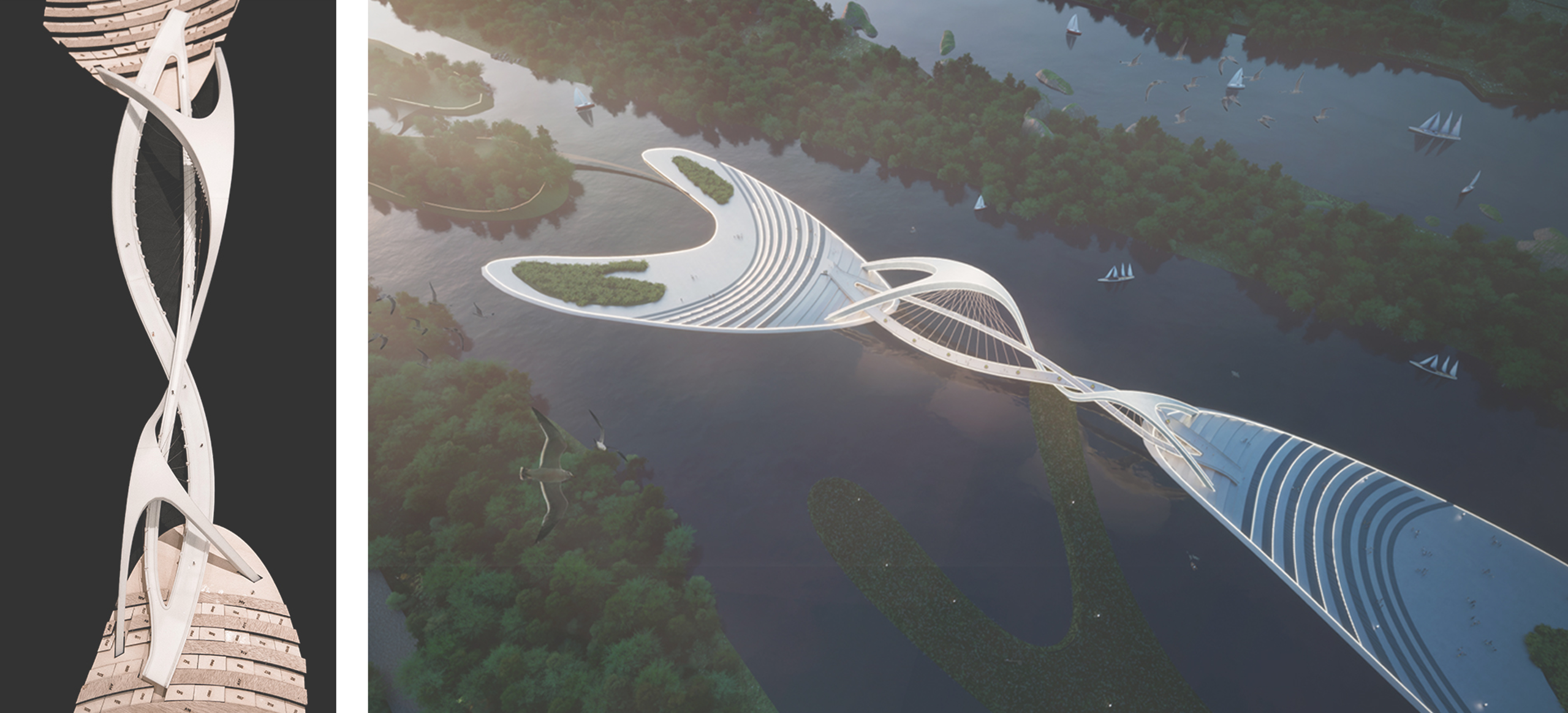 《形循渭泱》基于径流形态的桥梁设计范式-Design Paradigm of Bridges Based on Runoff Morphology: Following the Vast Flow of the Wei River