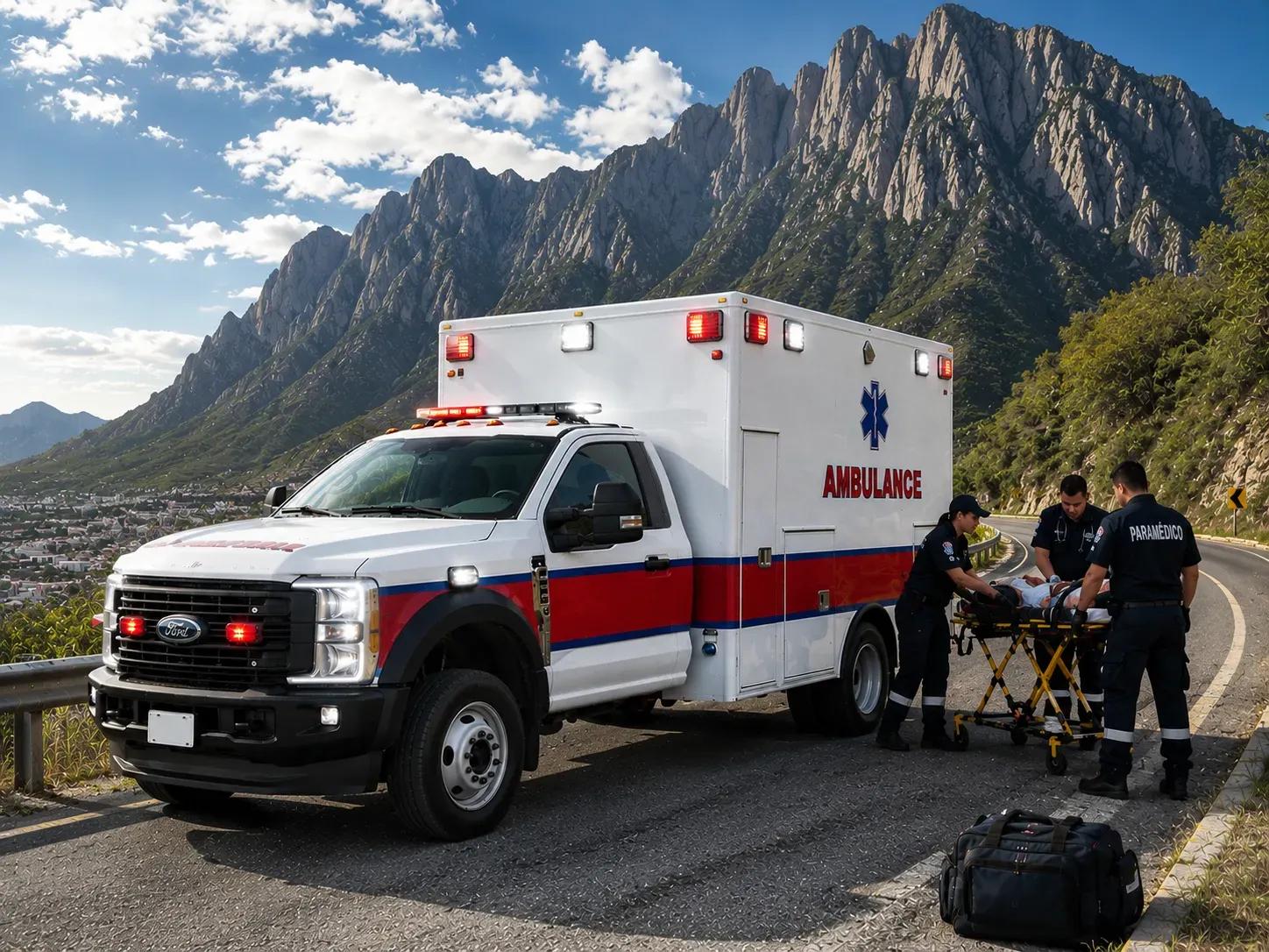 Ambulancia robusta modelo Aquila con carrocería modular de aluminio