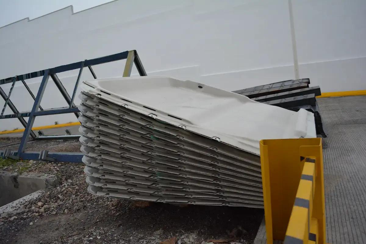 TSN construcción materiales almacenados