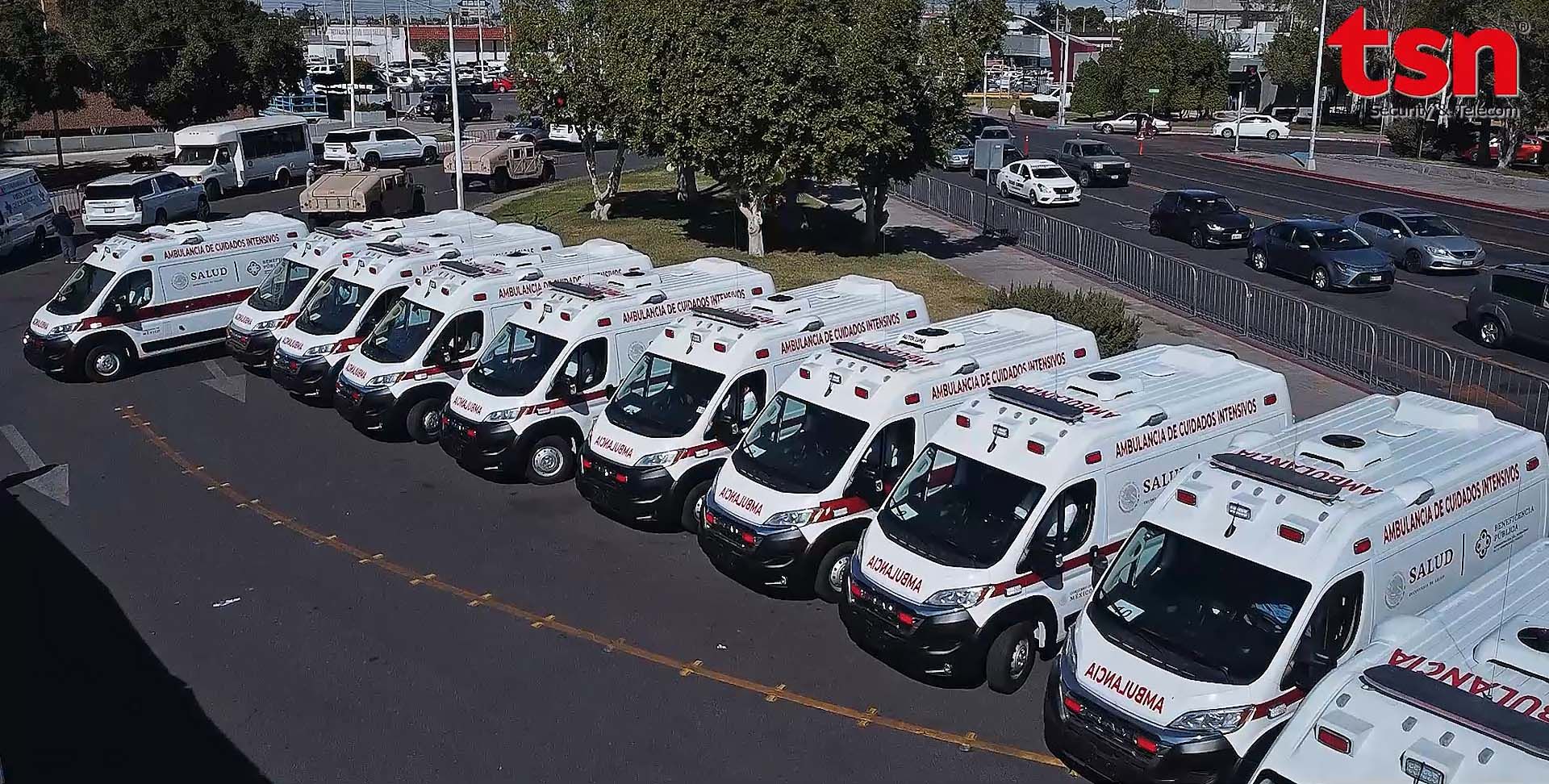 TSN Vans flota de ambulancias oficiales