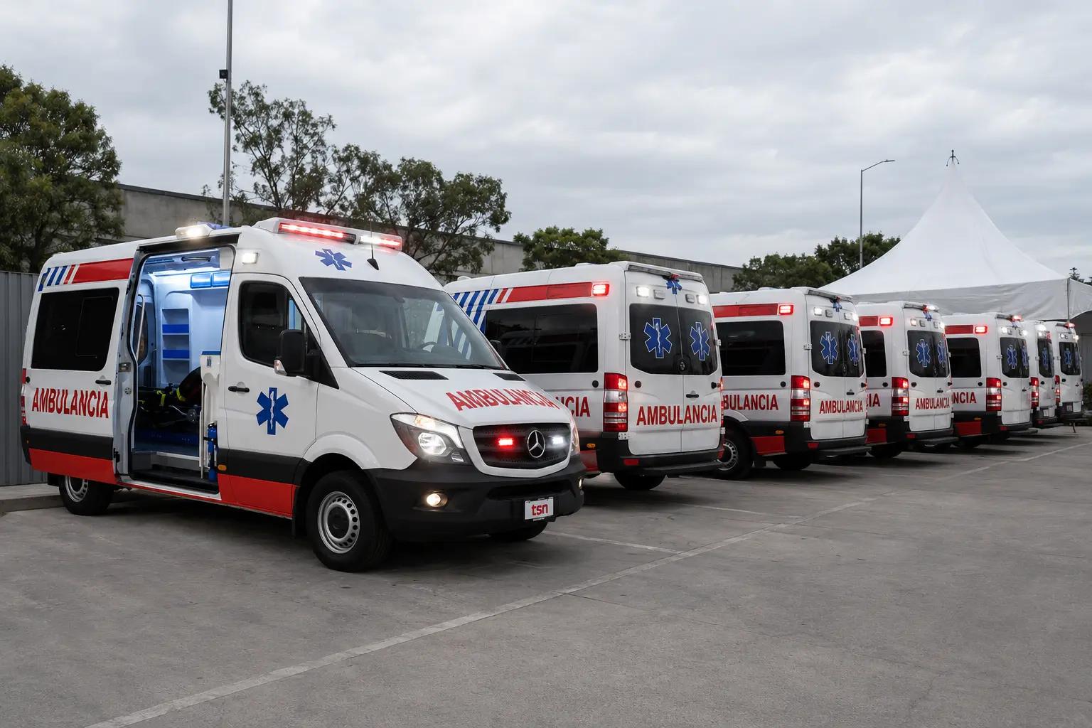 Flota de ambulancias Oregon Tipo II sobre Mercedes-Benz Sprinter.
