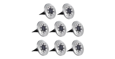 GIGALUMI 8 Pack Solar Ground Lights