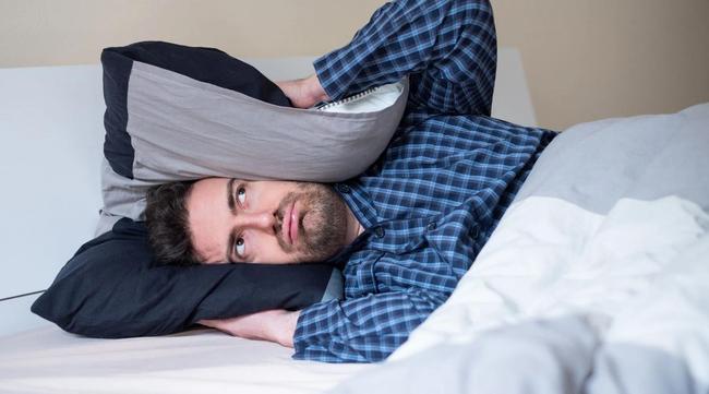 Trying to block out the noise before sleep