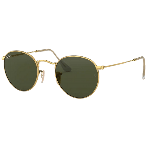 Ray-Ban Round Metal Gold Sunglasses RB3447