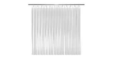LiBa Mildew Resistant Anti-Bacterial PEVA 8G Shower Curtain Liner