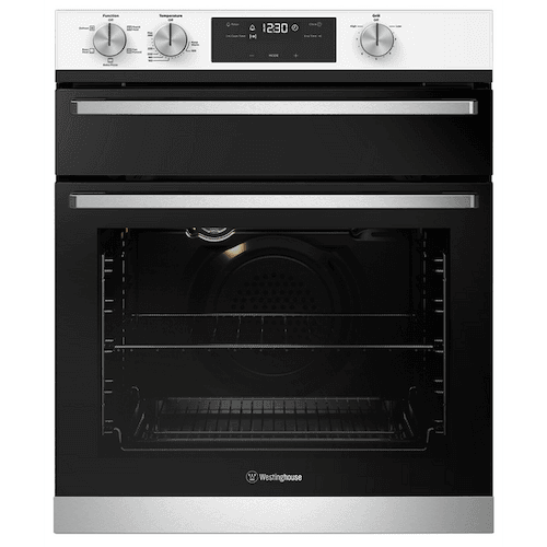 Westinghouse 60cm Stainless Steel Natural Gas Oven with Integrated Electric Grill