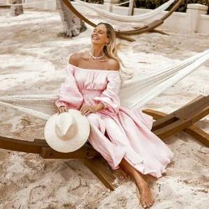 Woman in boho outfit by Dissh