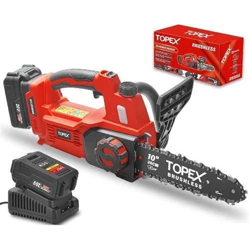 TOPEX 20V Cordless Brushless Chainsaw