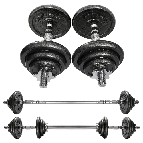 PROIRON 20kg Cast Iron Adjustable Dumbbell Set