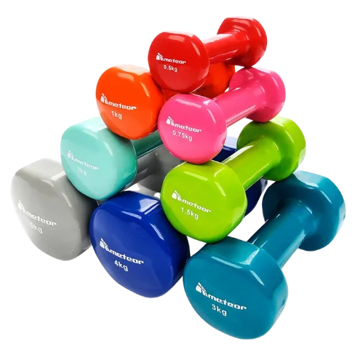 METEOR Essential Anti-Slip Vinyl Dumbbell