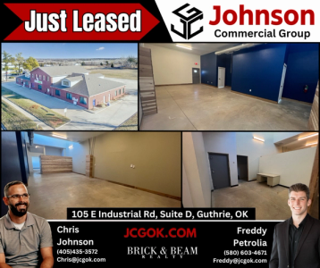 105 E Industrial Rd, Suite D, Guthrie OK 73044
