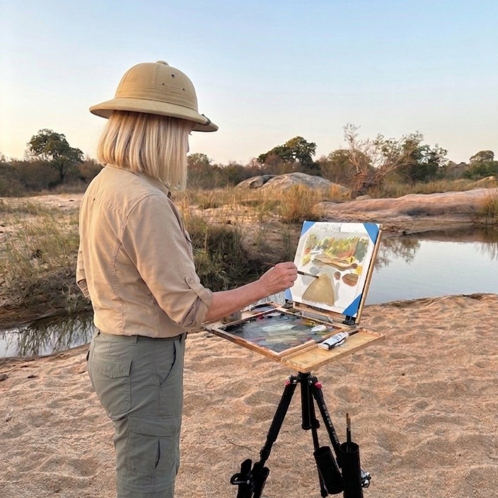 Taléta Willer, painter and founder of Workshops in Africa