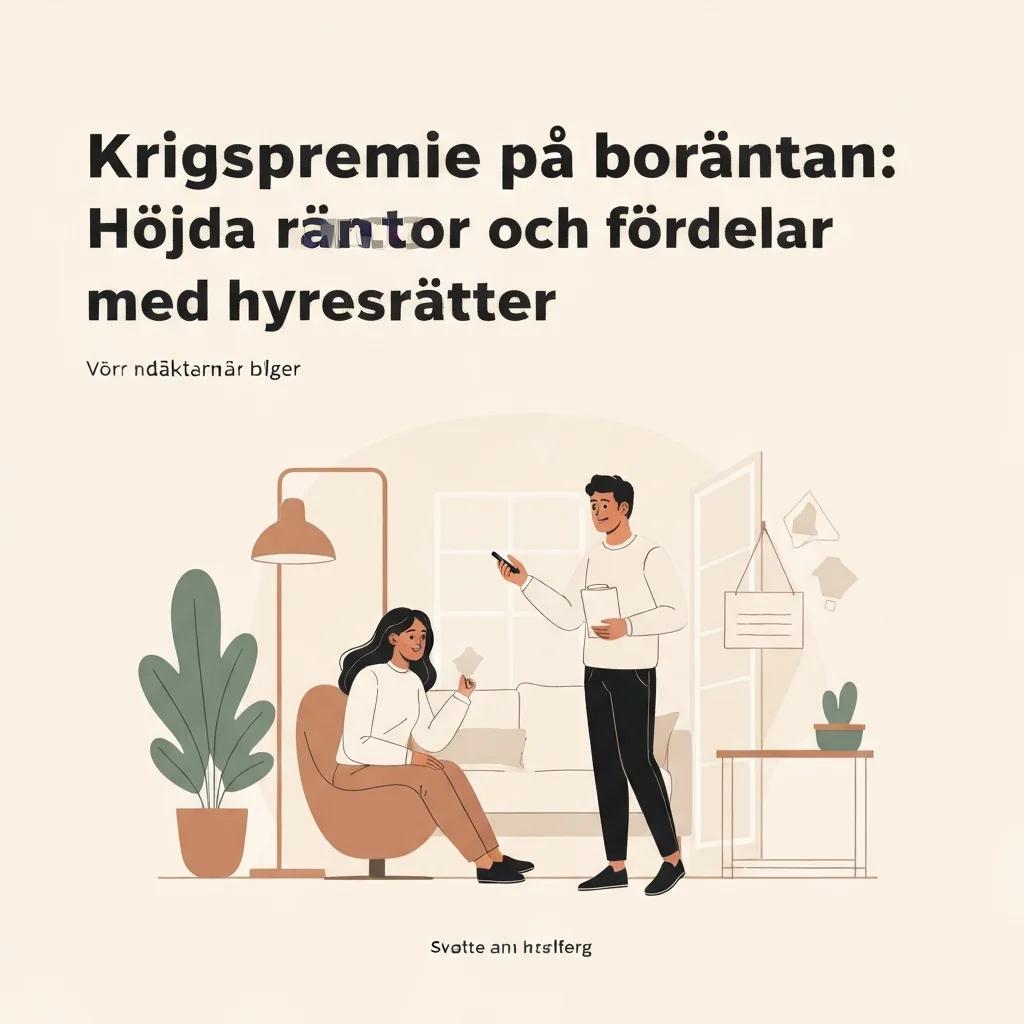 War Premium on Mortgage Rates: Rising Rates and Benefits of Renting in Sweden