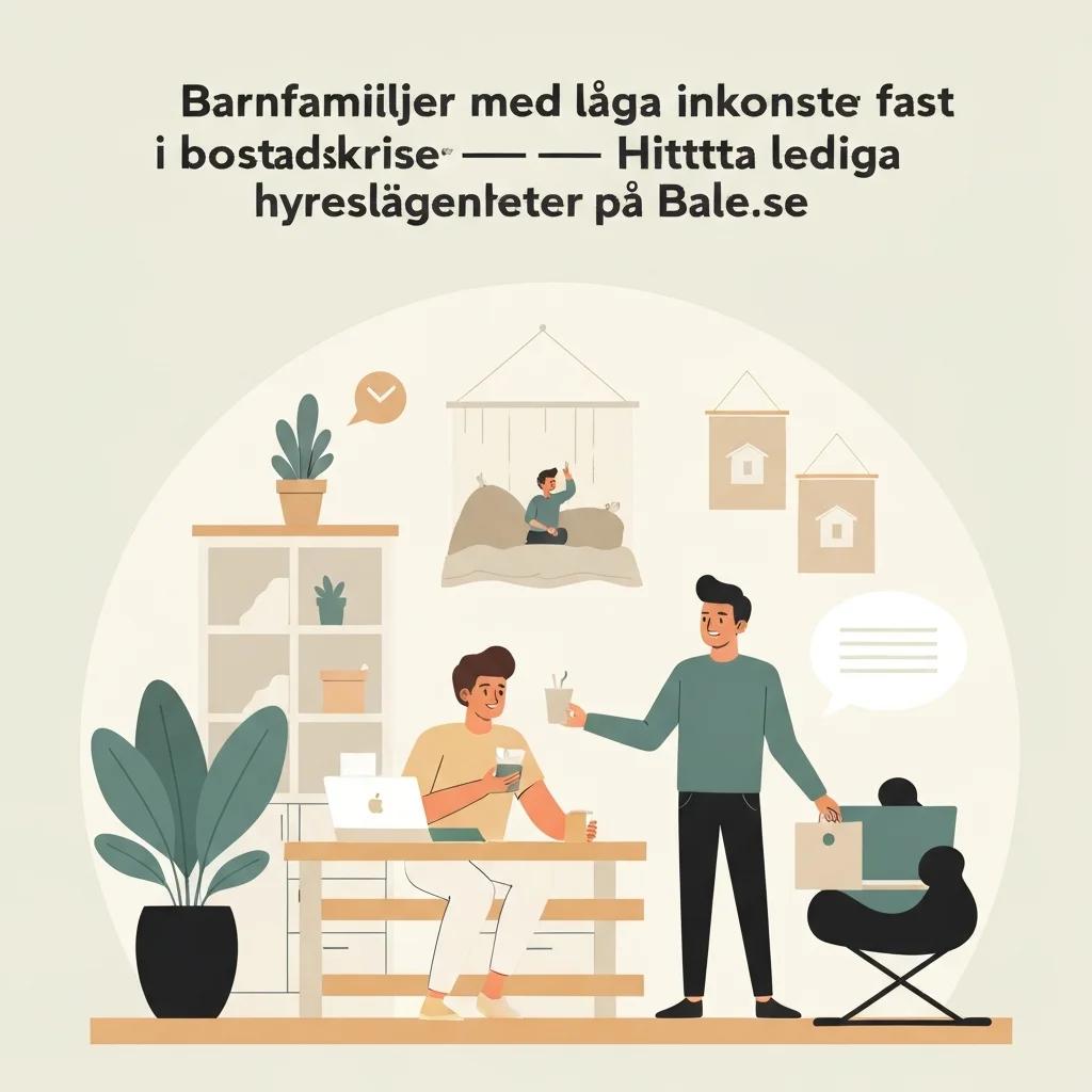 Low-Income Families with Children Stuck in Sweden's Housing Crisis – Find Available Rental Apartments on Bale.se