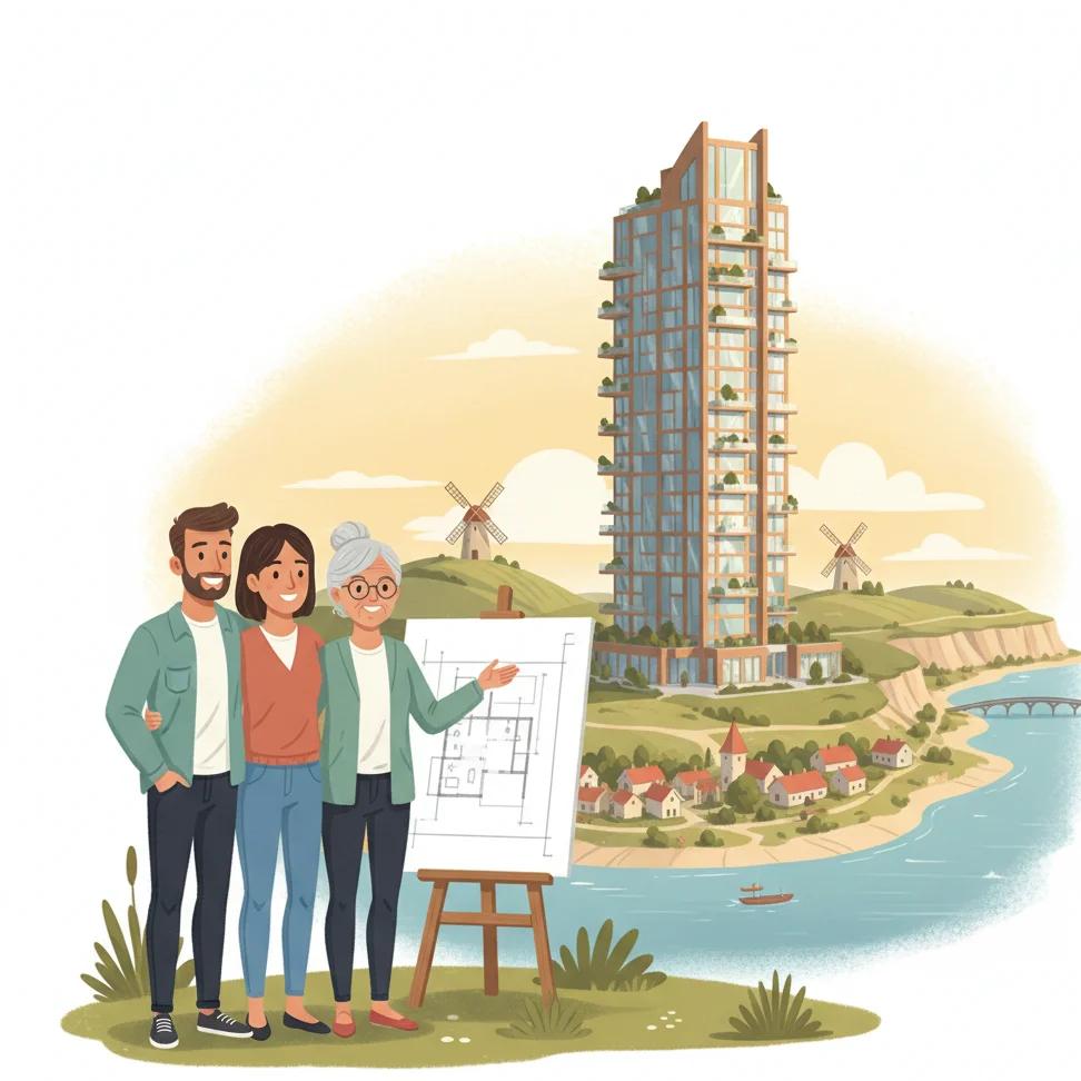 New Homes on Öland in Sweden: Plans for the Island's Tallest Building in Färjestaden