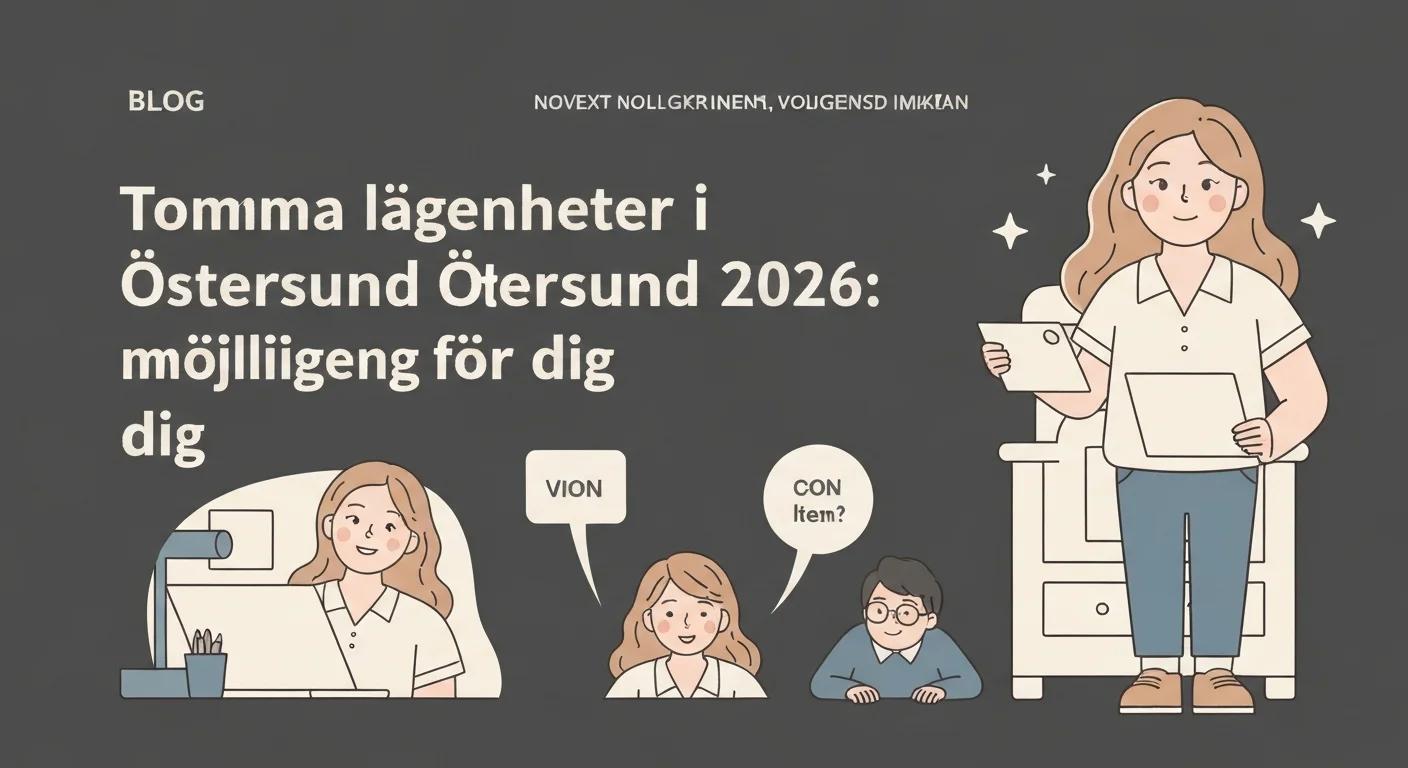 Tomma lägenheter i Östersund 2026: Orsaker och möjligheter för dig