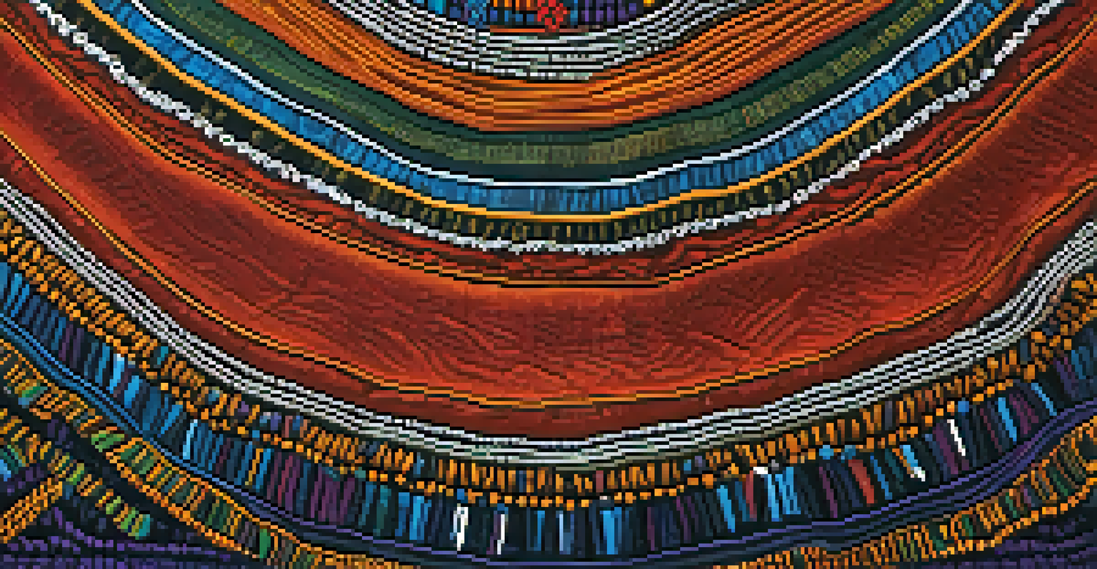 A close-up of a colorful garment with intricate details inspired by Afro-Brazilian culture, highlighting its texture and craftsmanship.