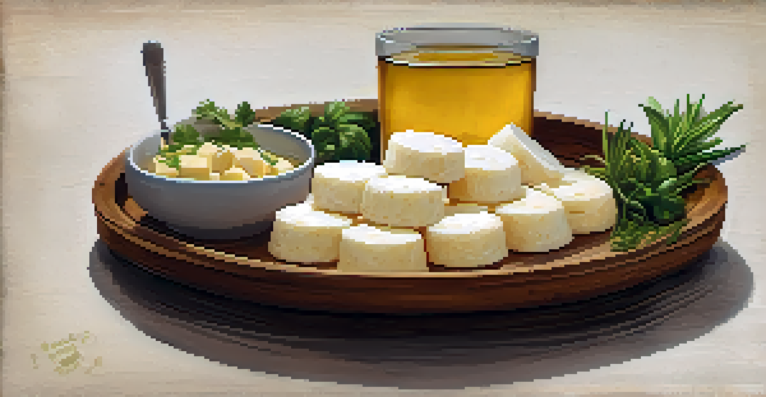 A plate of traditional Minas Gerais food including feijão tropeiro and pão de queijo on a rustic table.