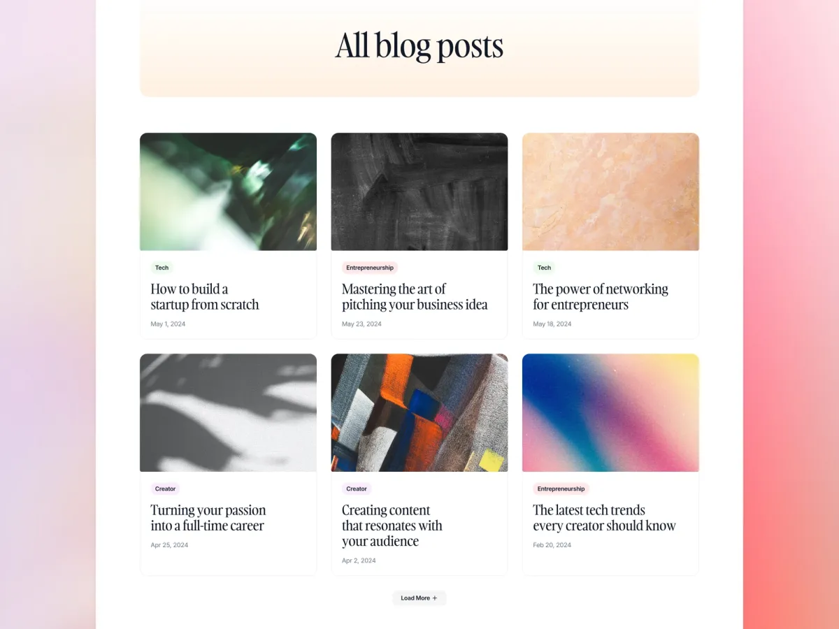 Compose Framer template screenshot 3