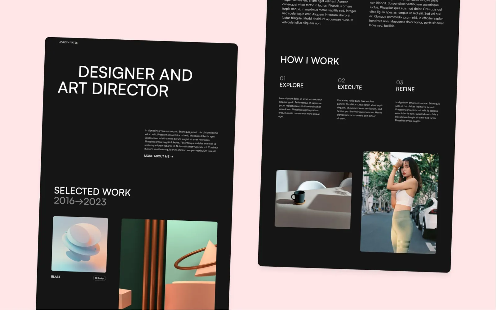 Darkfolio Webflow template by Bryn Taylor