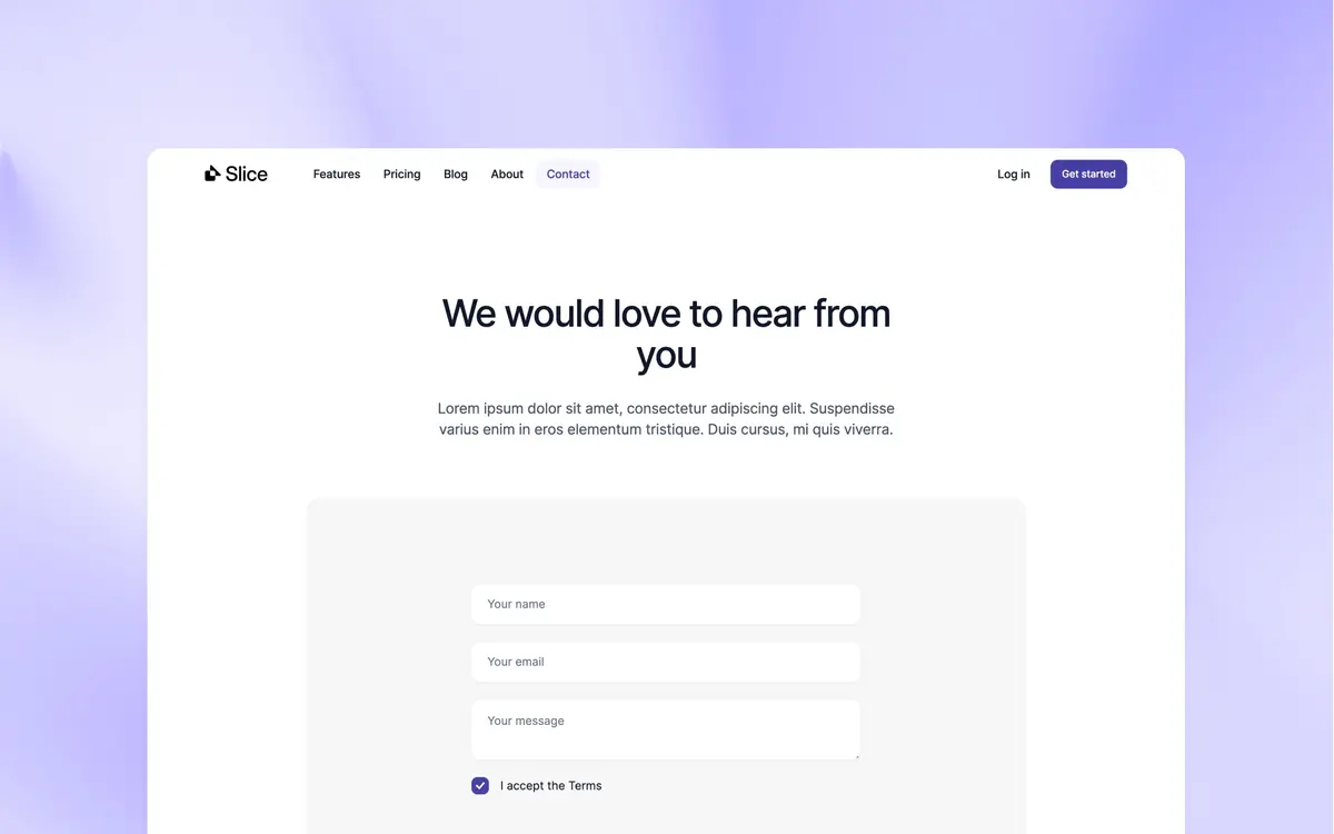 Slice Webflow template screenshot 4