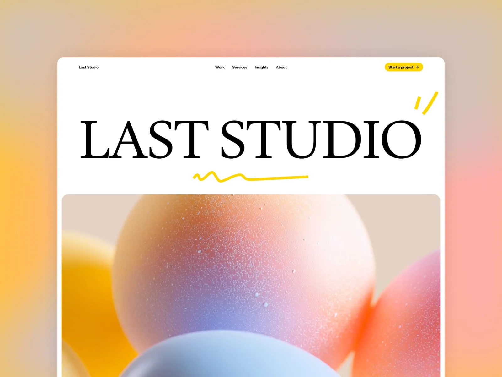 Last Studio Framer template by Bryn Taylor