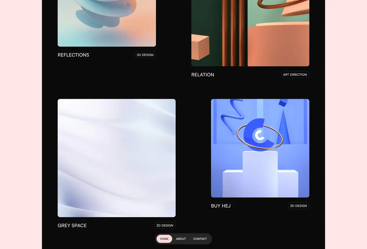 Darkfolio Framer template screenshot 3