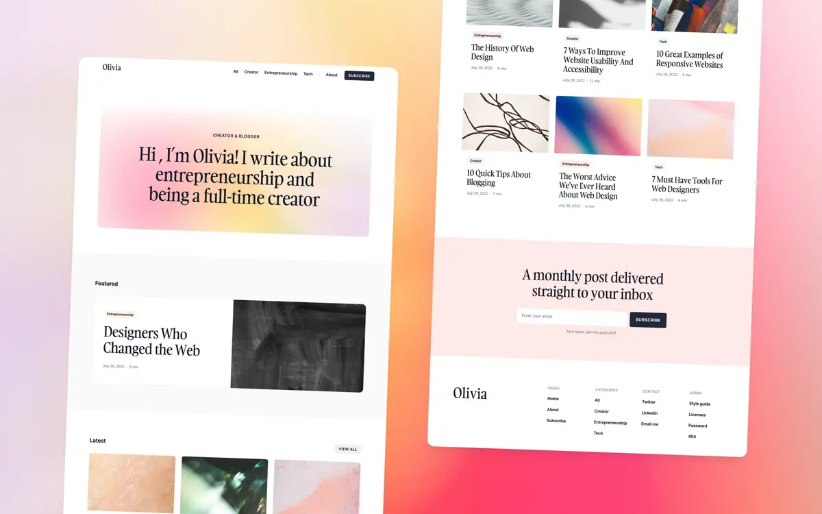 Compose Webflow template screenshot 3
