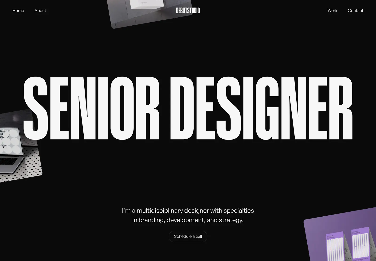Debut Studio Webflow template
