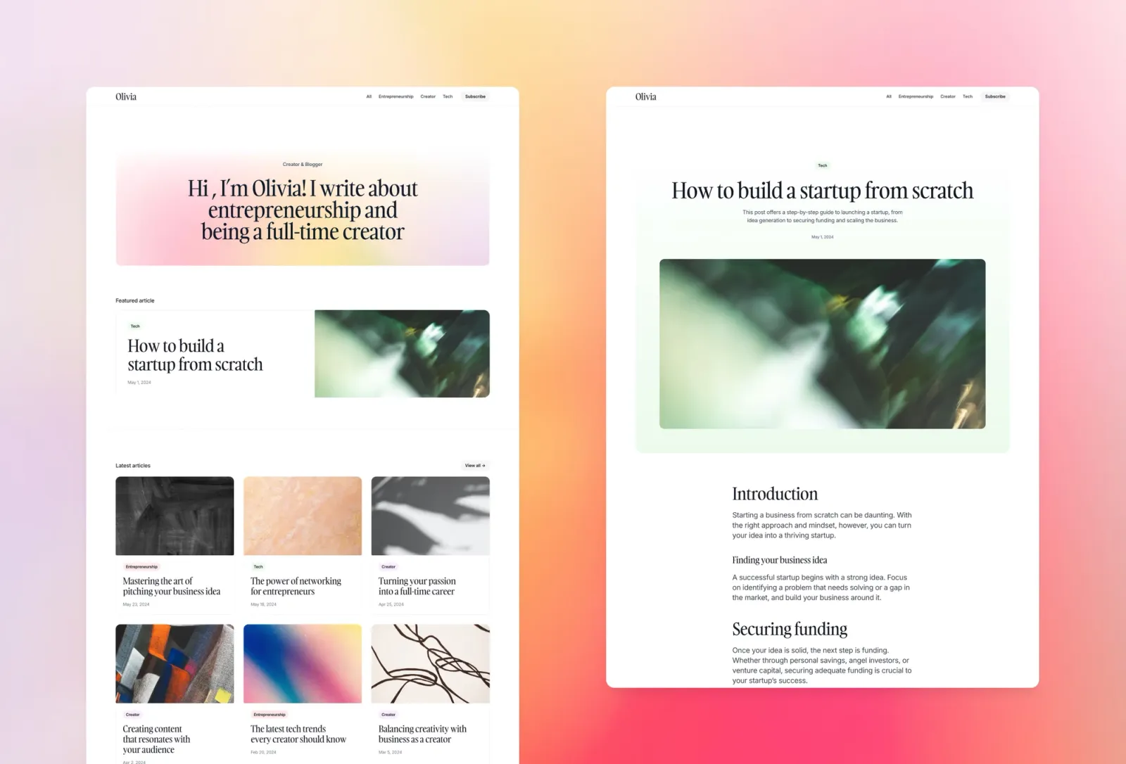 Compose Framer template by Bryn Taylor