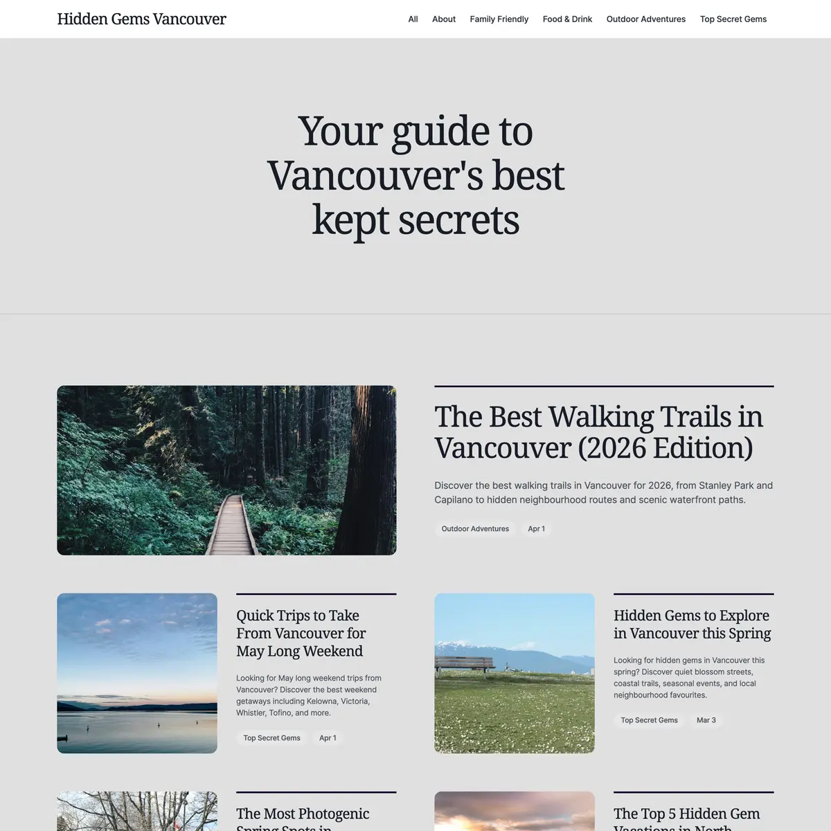 Hidden Gems Vancouver