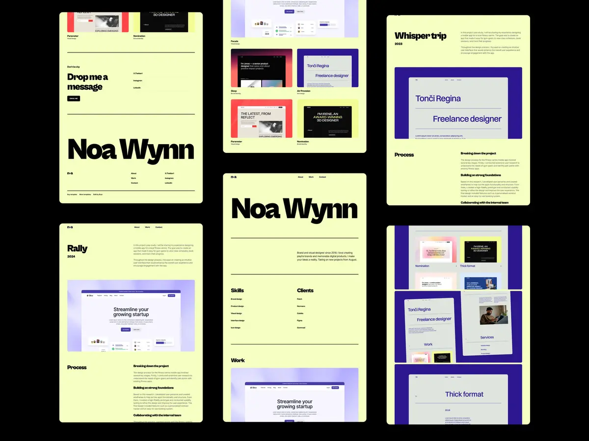 Wynn Framer template screenshot 4
