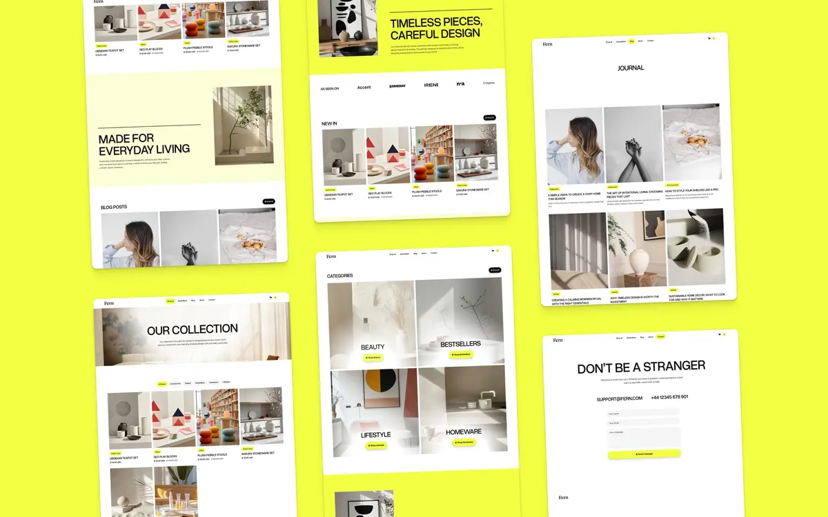 Fern Webflow template screenshot 5