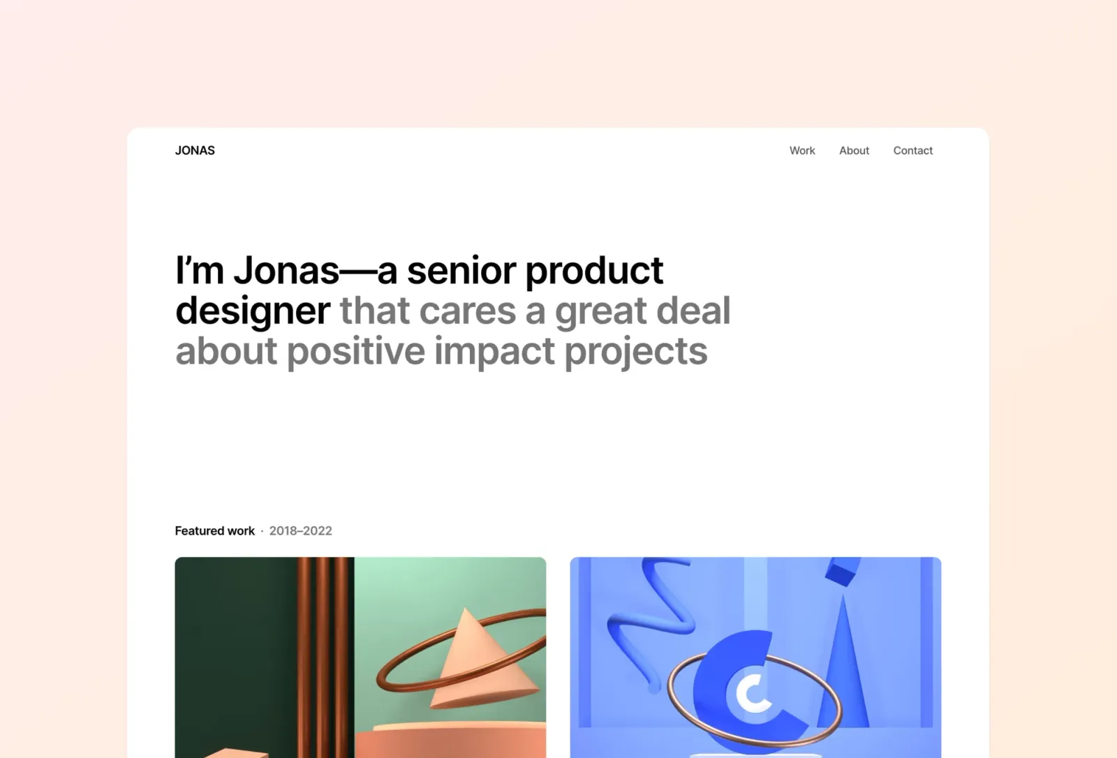 Jonas Framer template by Bryn Taylor
