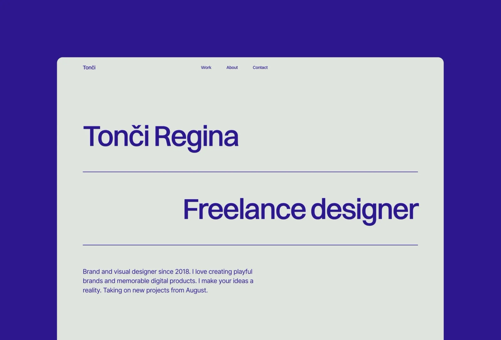 Accent Framer template by Bryn Taylor