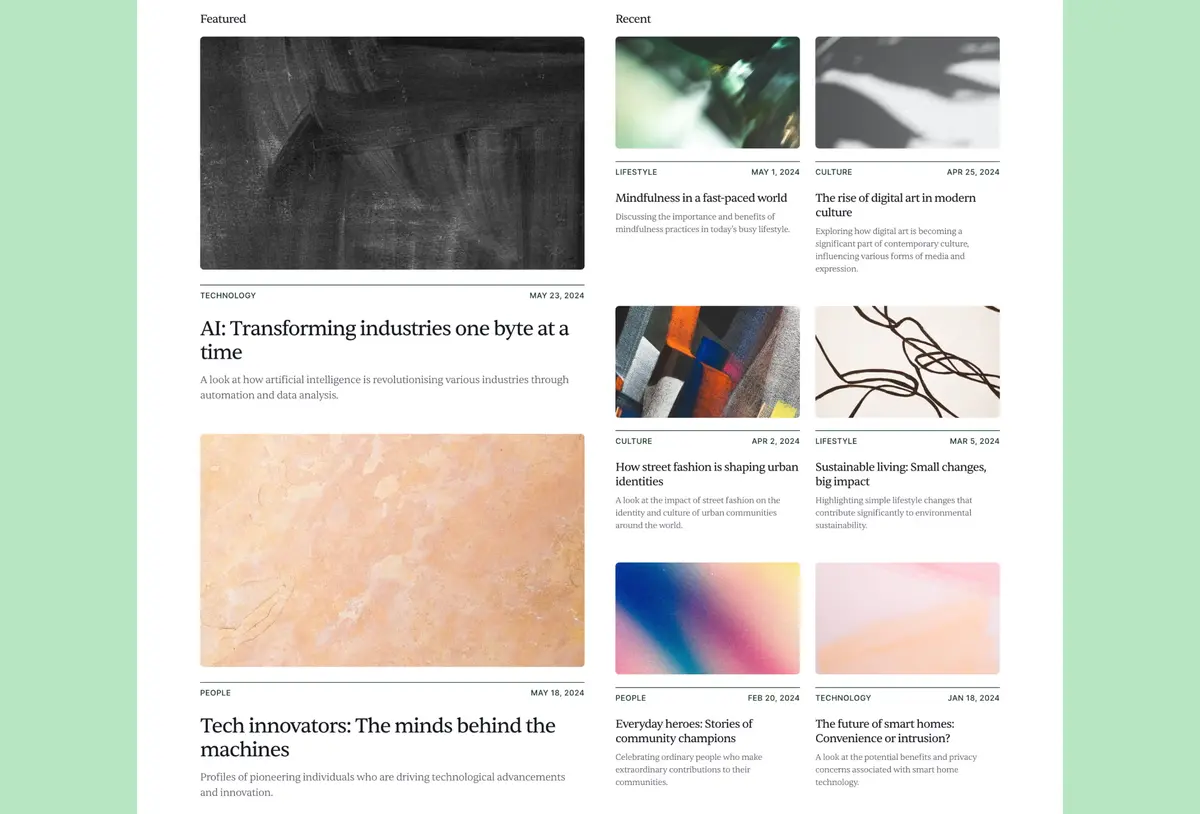 Scribe Framer blog template screenshot 3