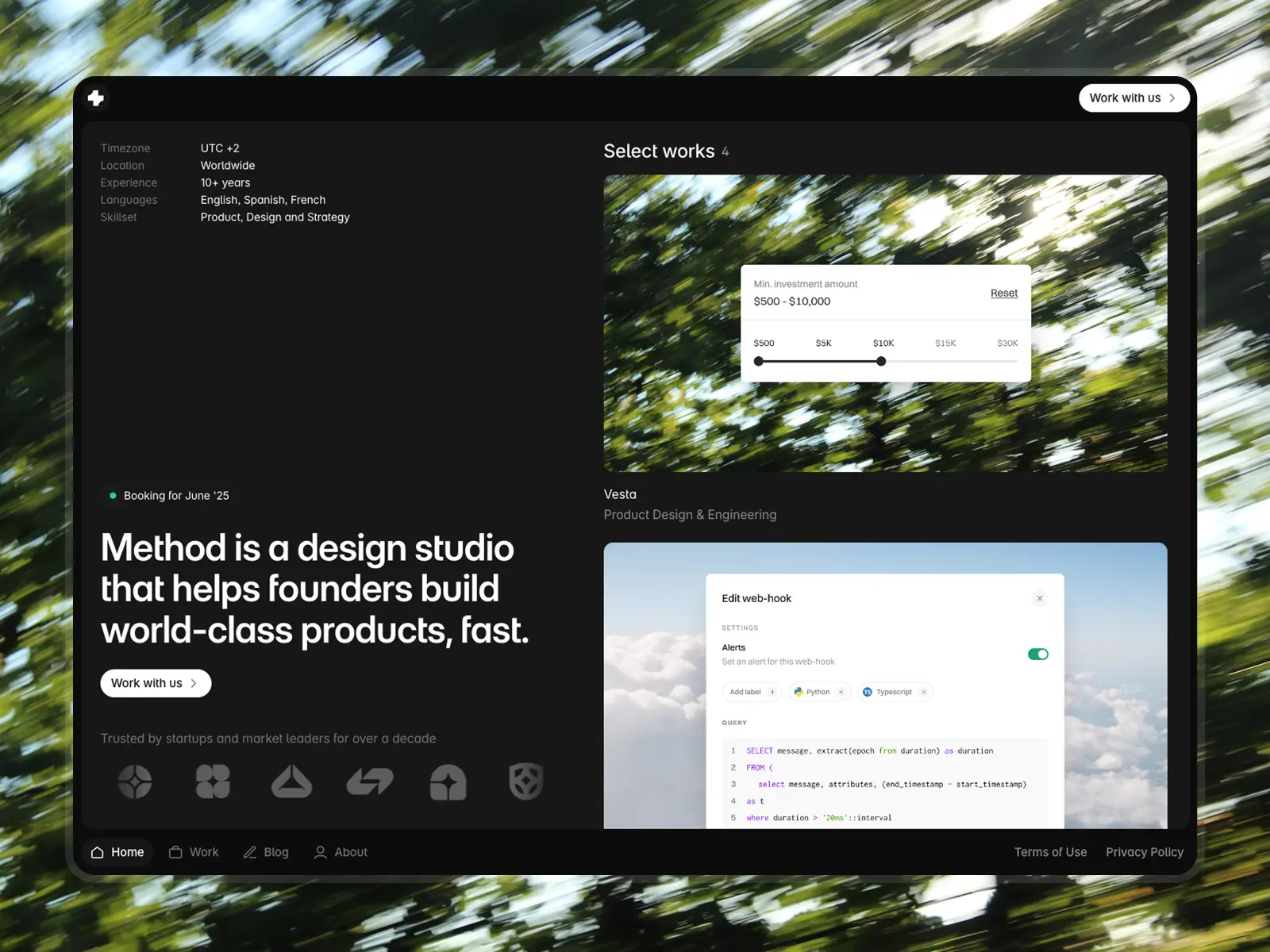 Method Framer template