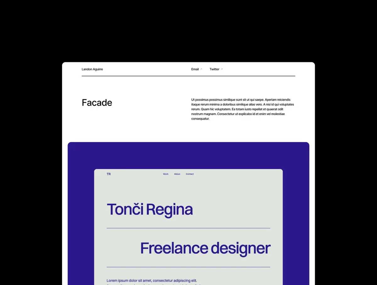 Minimal portfolio Framer template screenshot 4