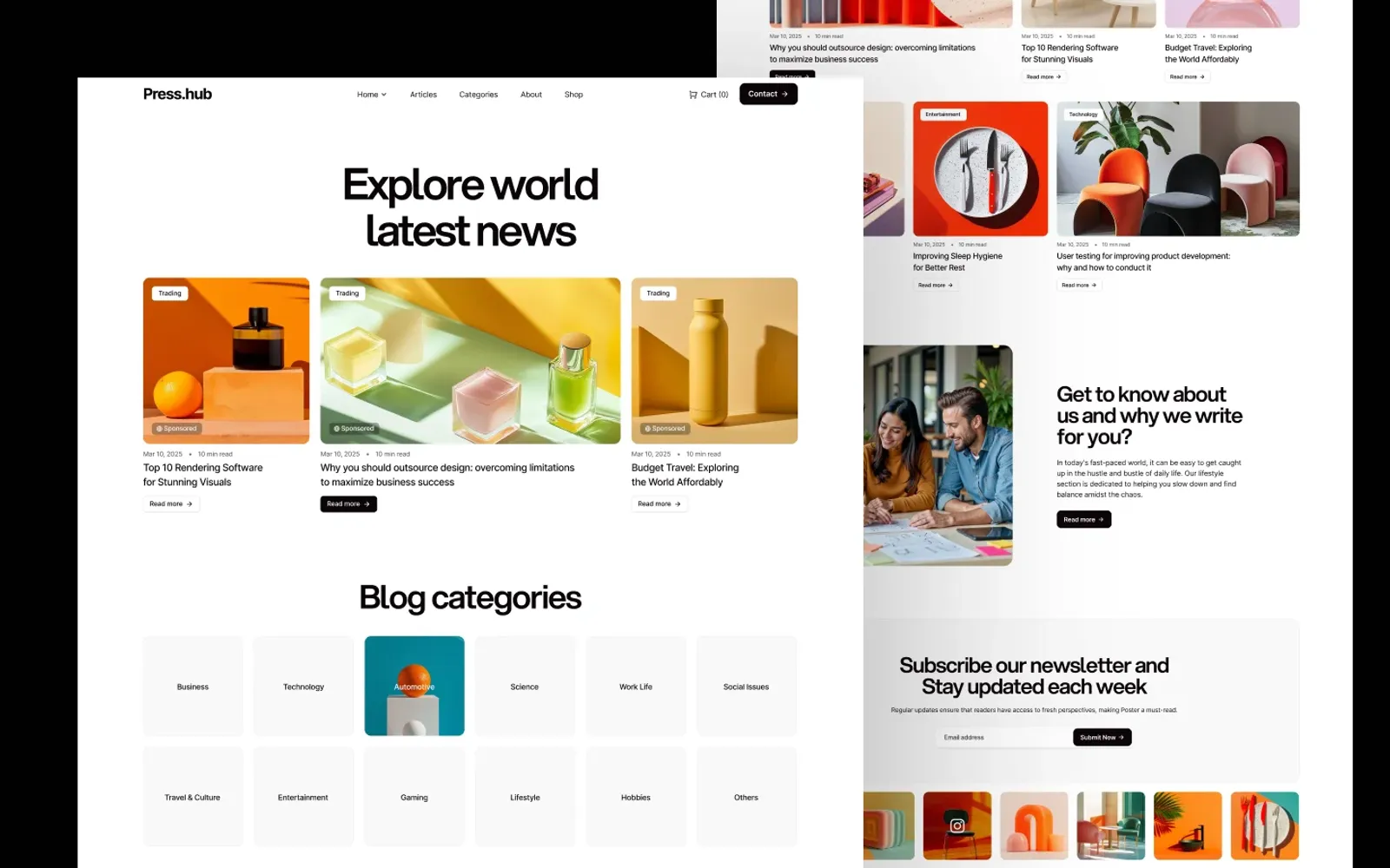 Blogzan Webflow template