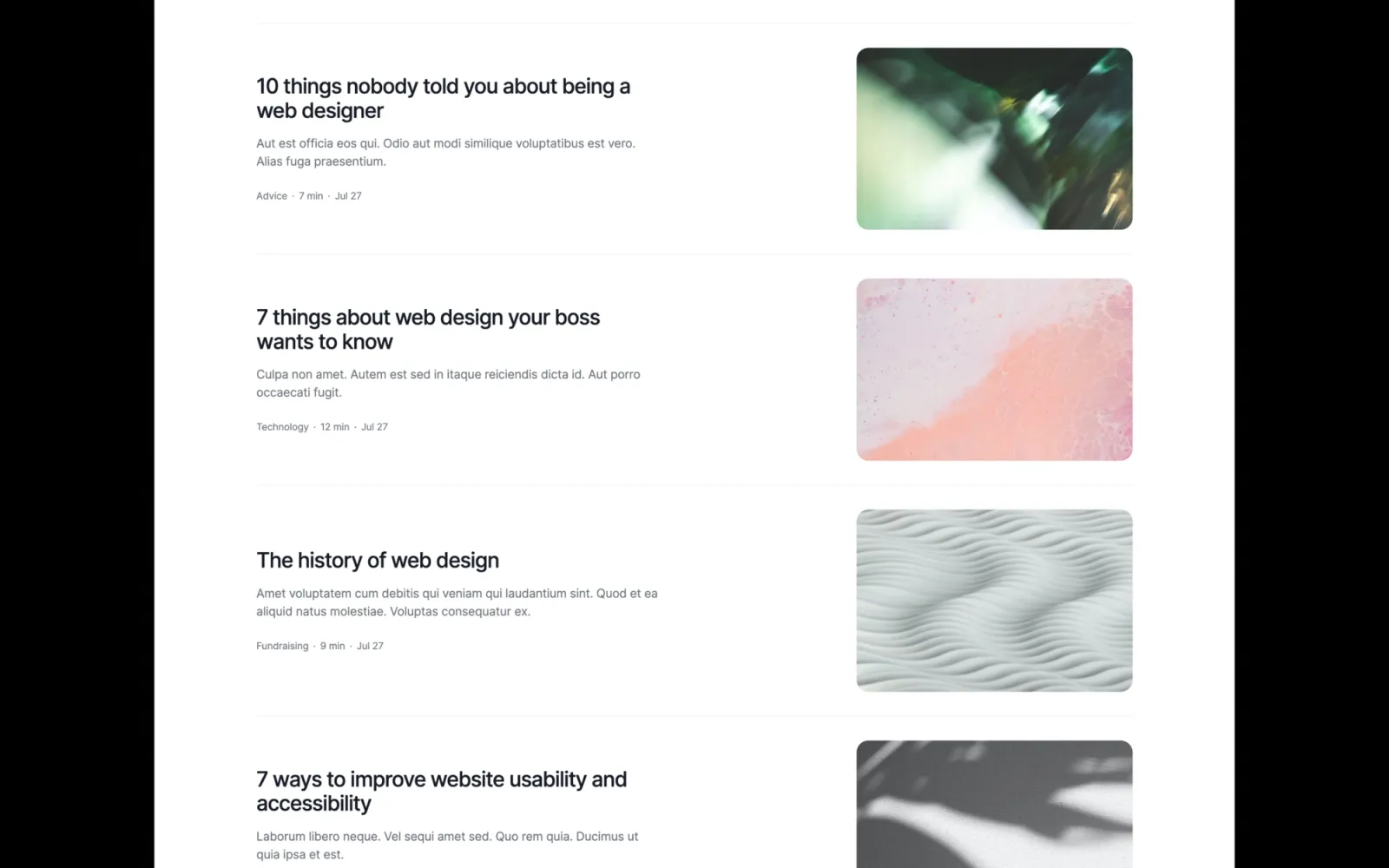Column Webflow template by Bryn Taylor
