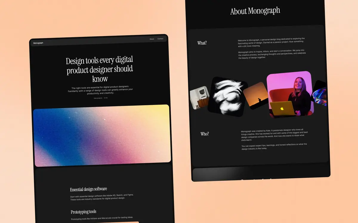 Monograph template screenshot 5