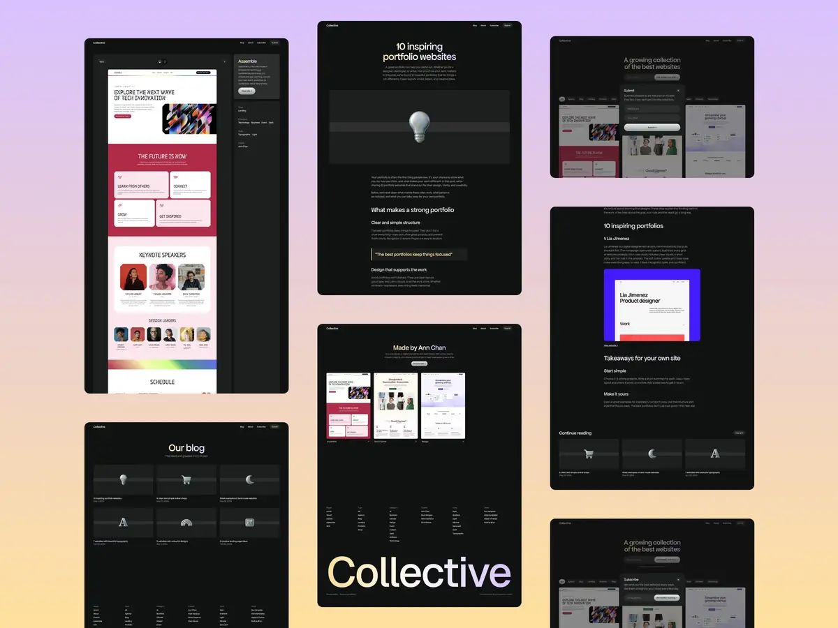 Collective Framer template screenshot 4