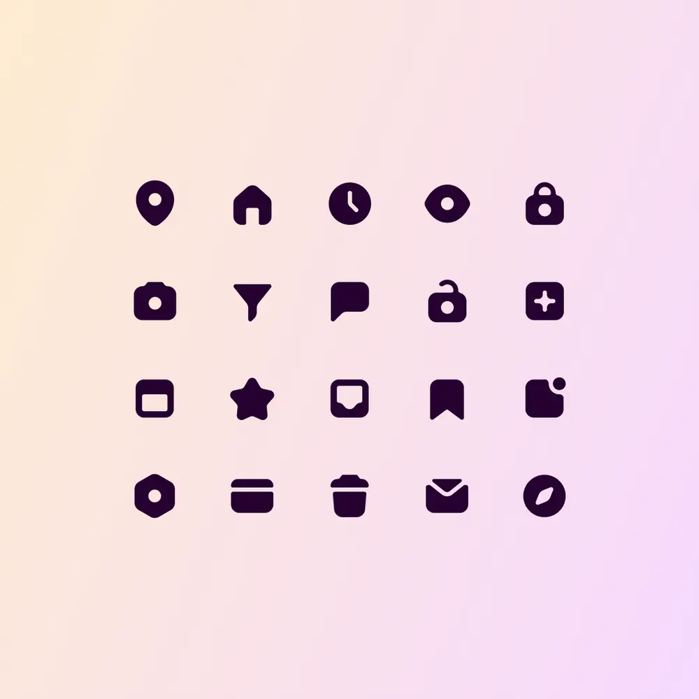 Chunky icon set